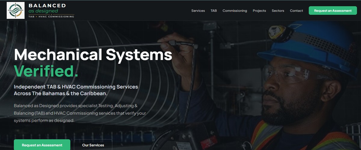 Balanced as Designed website