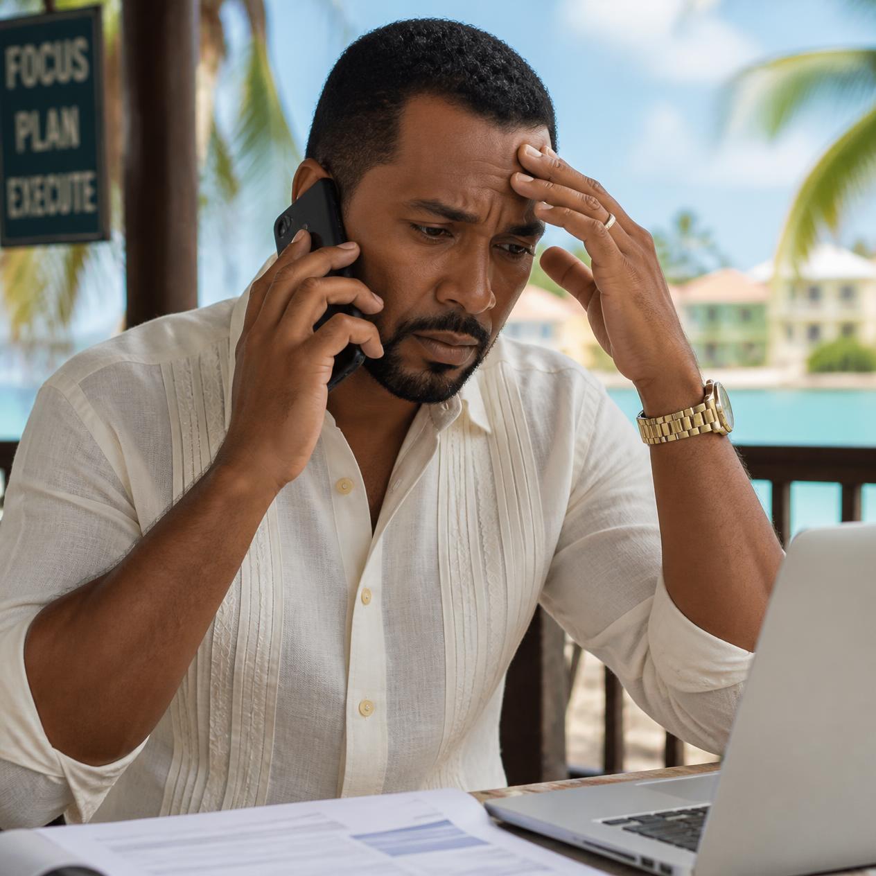 Business owner overwhelmed without a growth system
